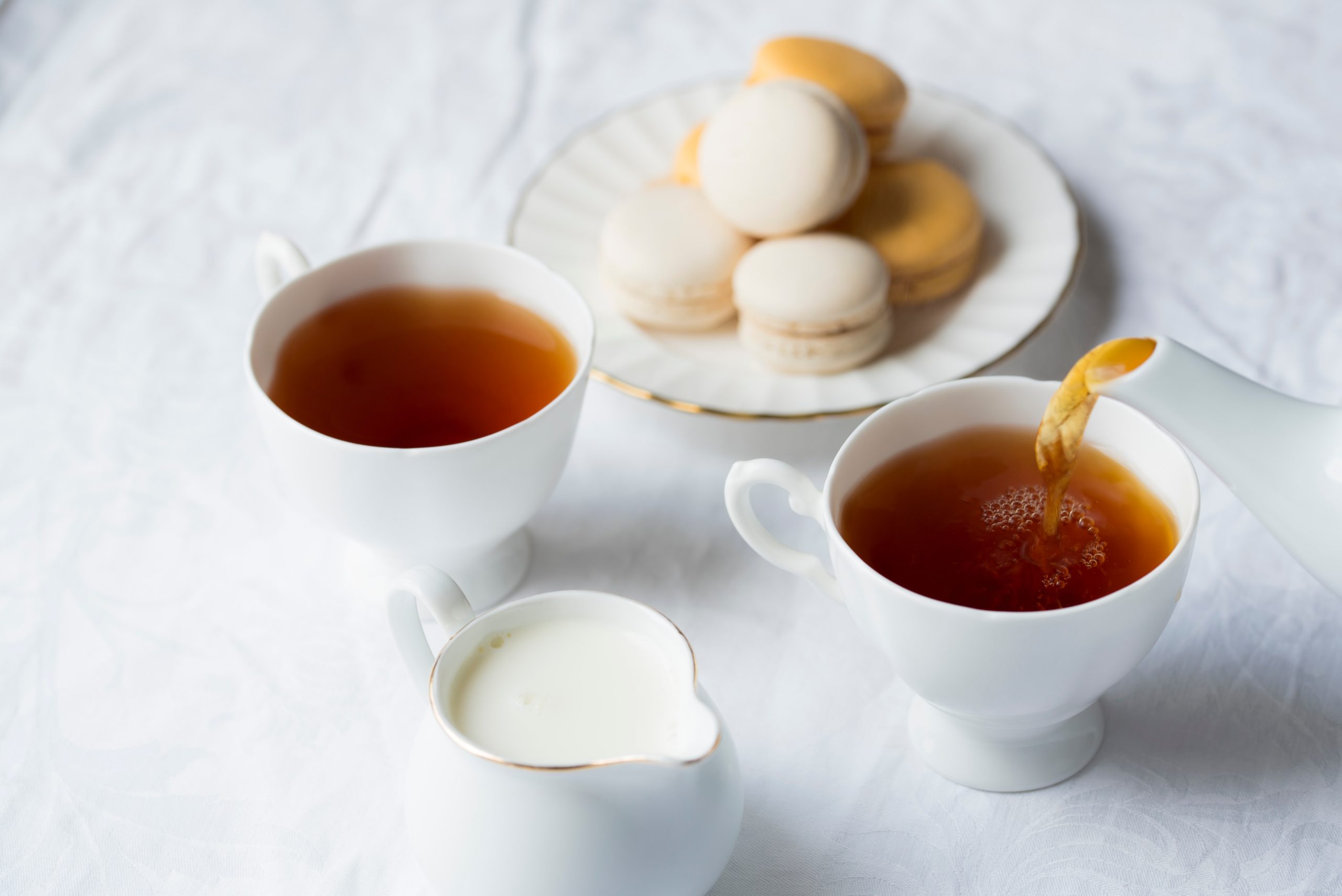 tea with macaroons