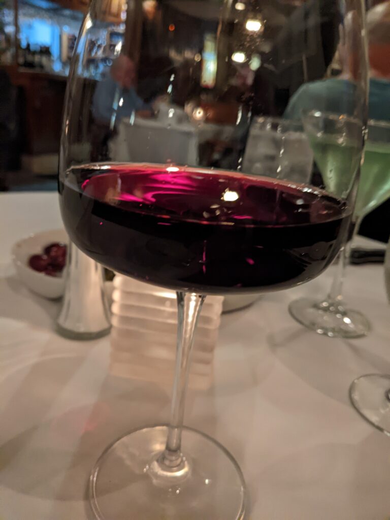 glass of red wine