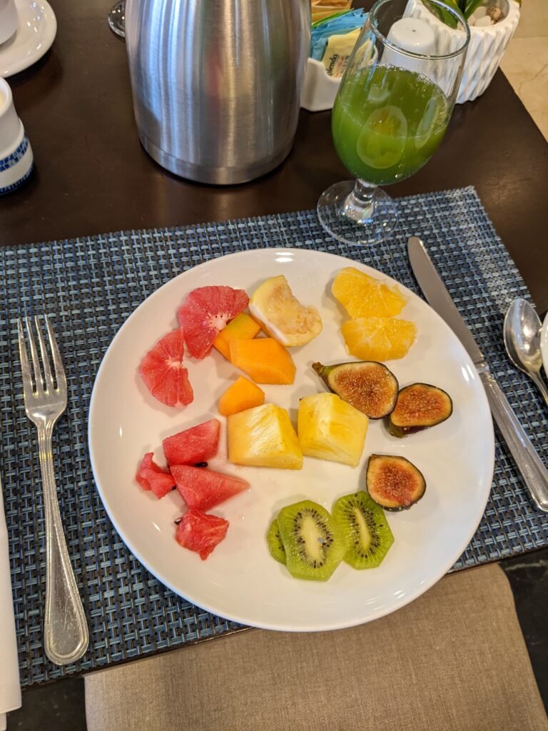 plate of fruit